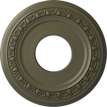 Ekena Millwork Jackson Ceiling Medallion (Fits Canopies up to 7 3/8"), 12 1/4"OD x 4"ID x 1 1/8"P, Painted Turtle CM12JAPTF